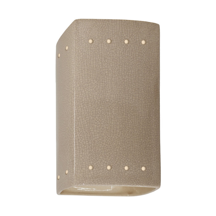 Justice Designs CER-0920W-CKS Lantern, Sienna Brown Crackle