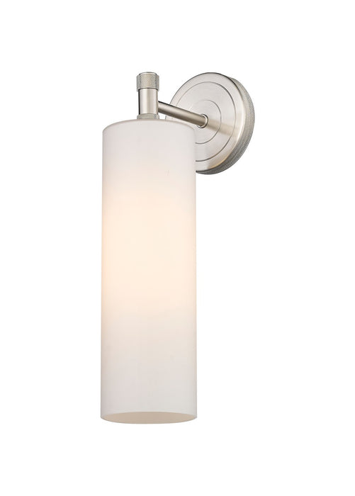 Innovations 434-1W-SN-G434-12WH LED Wall Sconce, Satin Nickel