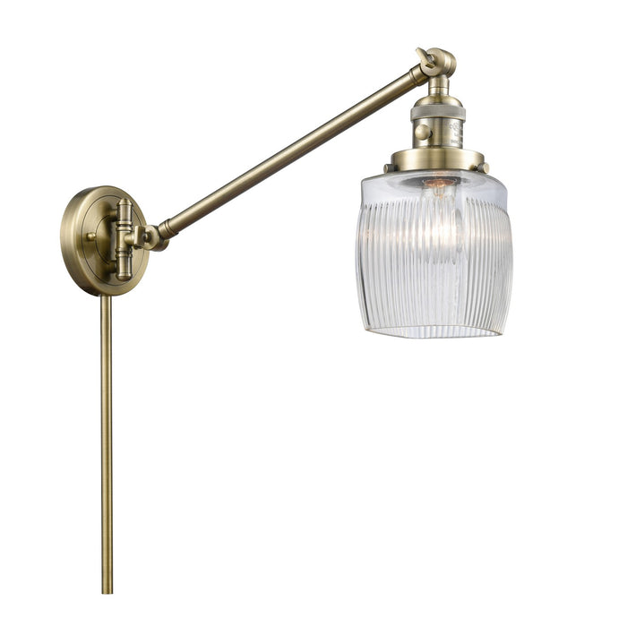 Innovations 237-AB-G302-LED LED Swing Arm Lamp, Antique Brass