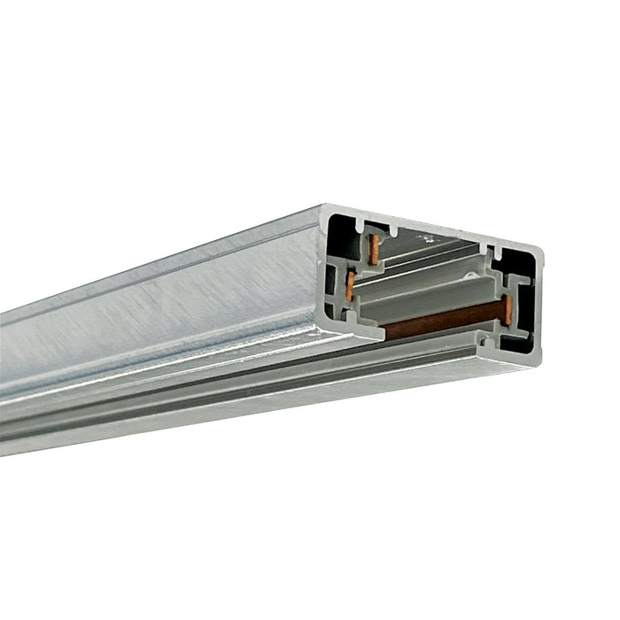 Nora Lighting NT-303N 6' Track, 1 Circuit, Natural Metal