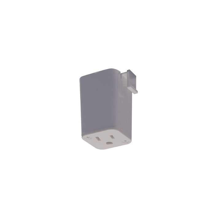 Nora Lighting NT-327S/L Outlet Adaptor, 1 Or 2 Circuit Track, L-Style,