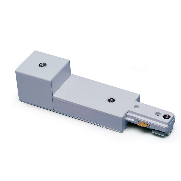 Nora Lighting NT-328S/L Live End Conduit Feed, Left Polarity, 1 Circuit Track,, Silver