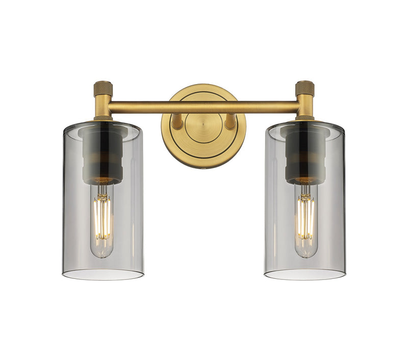 Innovations 434-2W-BB-G434-7SM LED Bath Vanity, Brushed Brass