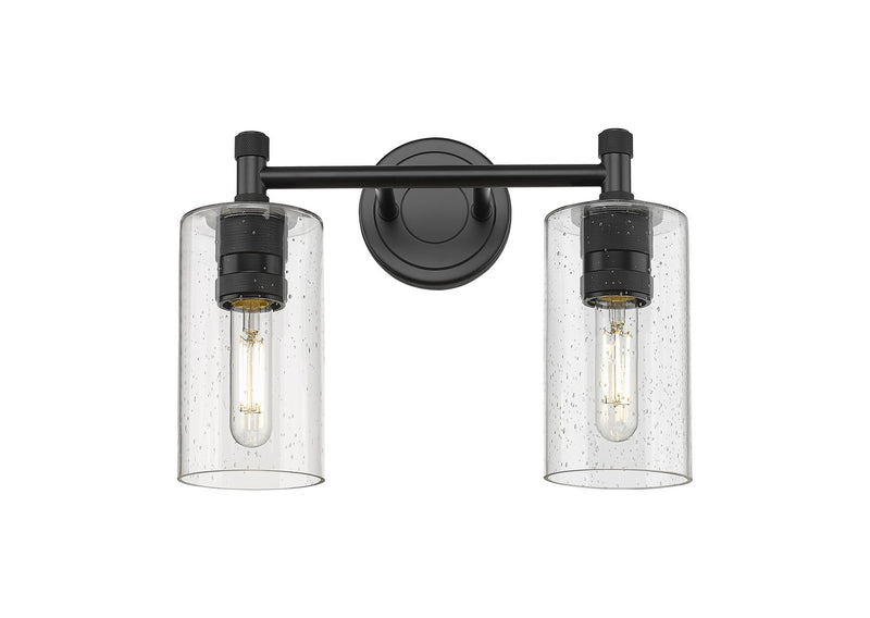 Innovations 434-2W-BK-G434-7SDY LED Bath Vanity, Matte Black