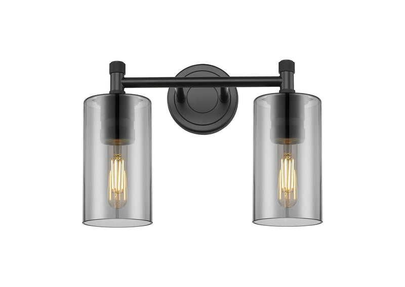 Innovations 434-2W-BK-G434-7SM LED Bath Vanity, Matte Black