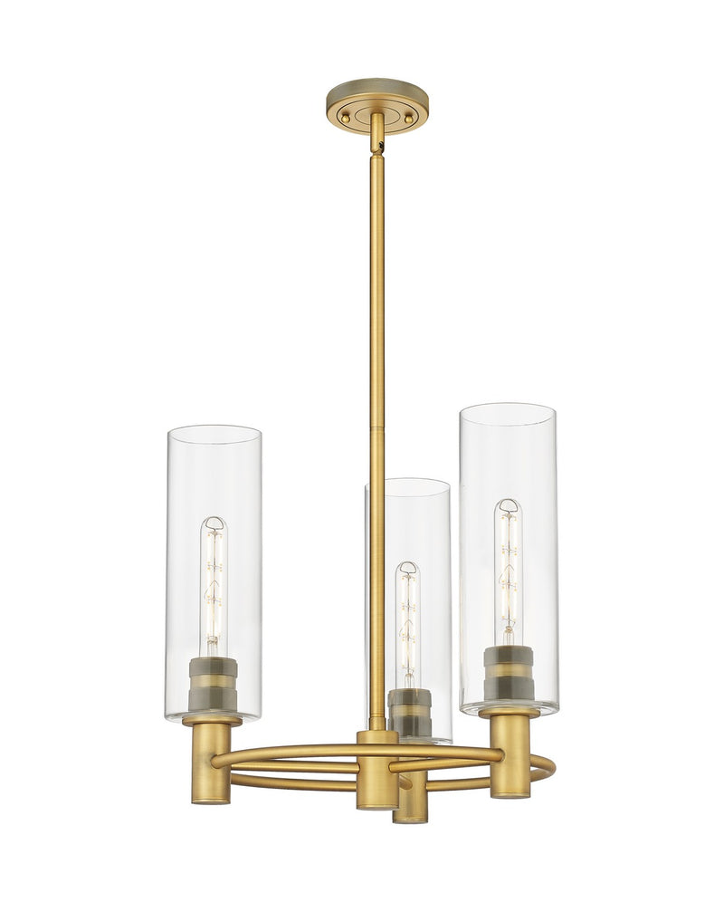 Innovations 434-3CR-BB-G434-12CL LED Pendant, Brushed Brass