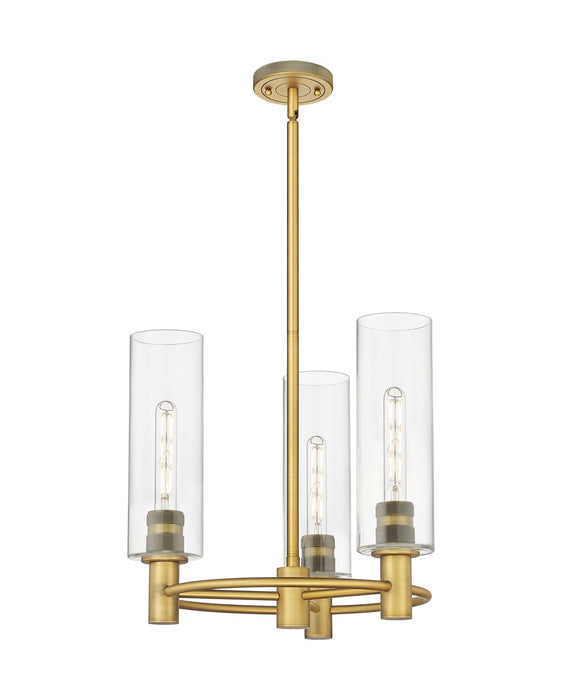 Innovations 434-3CR-BB-G434-12CL LED Pendant, Brushed Brass