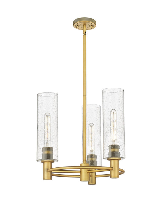 Innovations 434-3CR-BB-G434-12SDY LED Pendant, Brushed Brass
