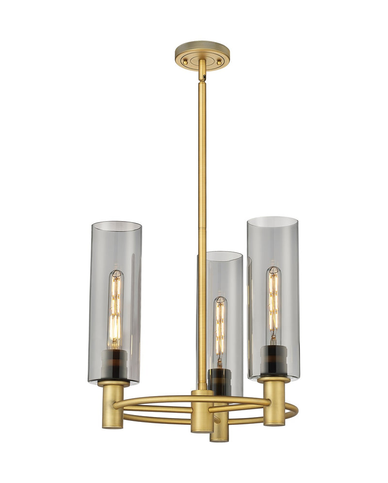 Innovations 434-3CR-BB-G434-12SM LED Pendant, Brushed Brass