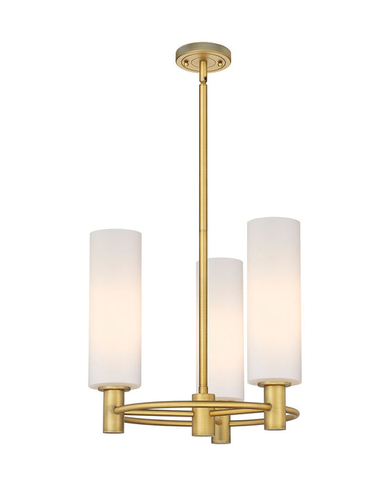 Innovations 434-3CR-BB-G434-12WH LED Pendant, Brushed Brass