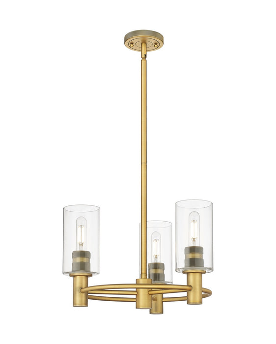 Innovations 434-3CR-BB-G434-7CL LED Pendant, Brushed Brass