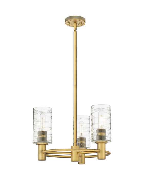 Innovations 434-3CR-BB-G434-7DE LED Pendant, Brushed Brass