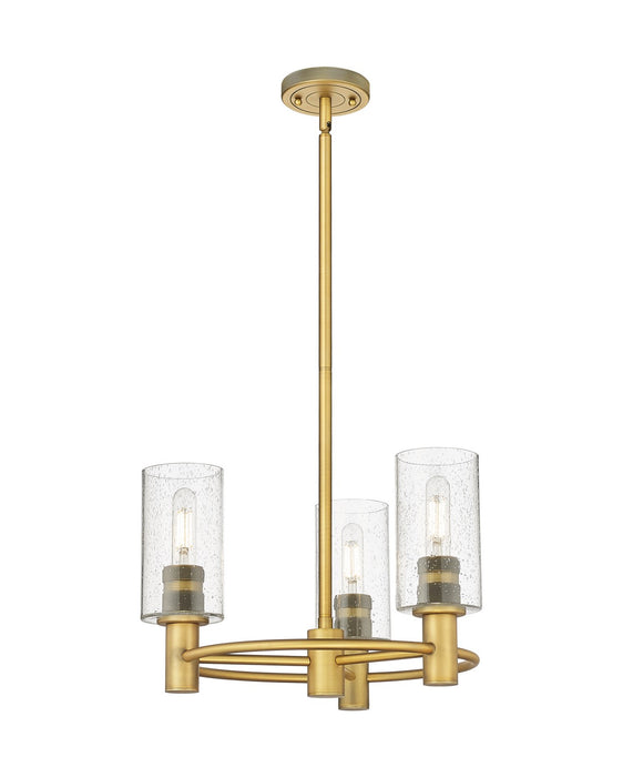 Innovations 434-3CR-BB-G434-7SDY LED Pendant, Brushed Brass