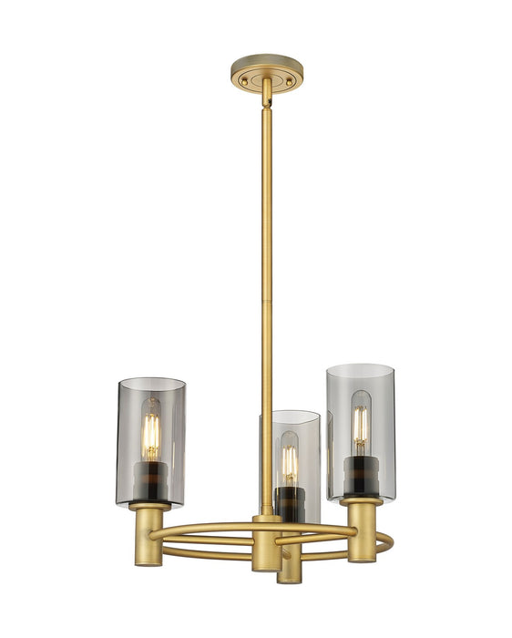 Innovations 434-3CR-BB-G434-7SM LED Pendant, Brushed Brass