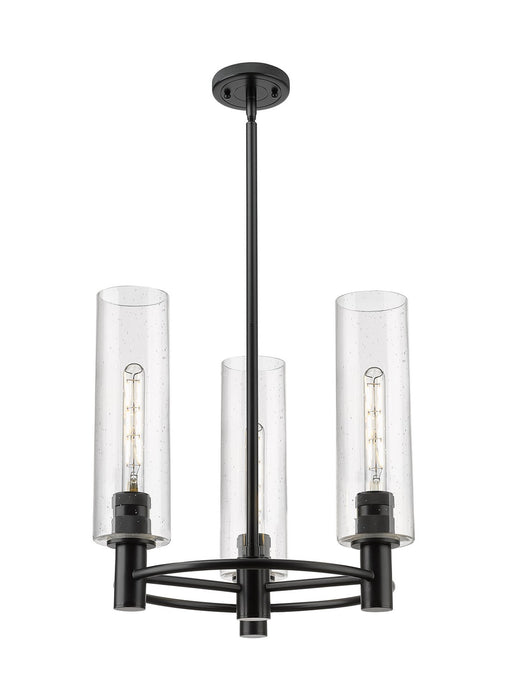Innovations 434-3CR-BK-G434-12SDY LED Pendant, Matte Black