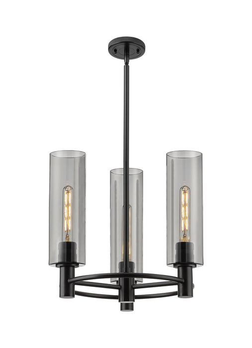 Innovations 434-3CR-BK-G434-12SM LED Pendant, Matte Black