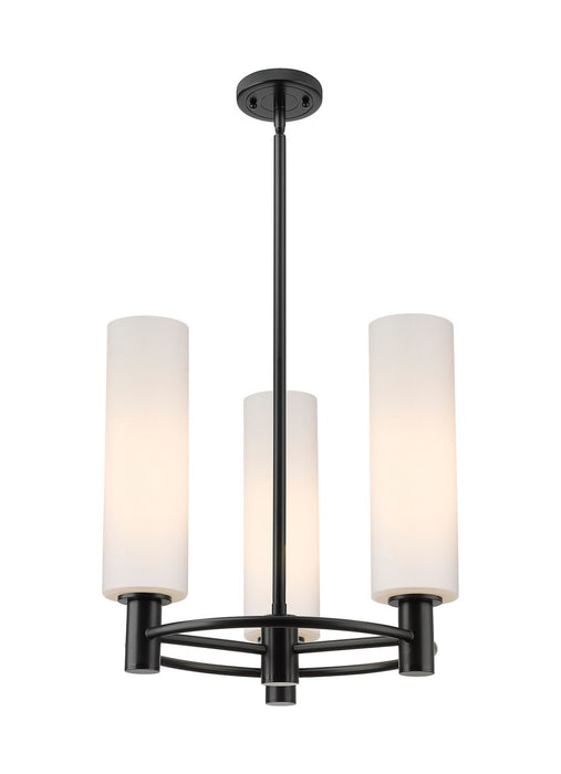 Innovations 434-3CR-BK-G434-12WH LED Pendant, Matte Black