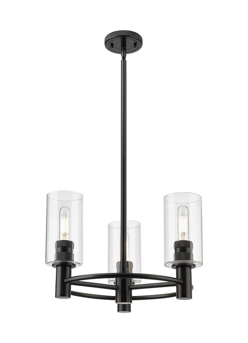 Innovations 434-3CR-BK-G434-7CL LED Pendant, Matte Black