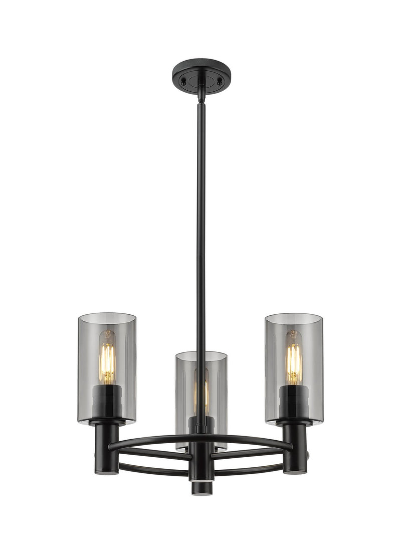 Innovations 434-3CR-BK-G434-7SM LED Pendant, Matte Black