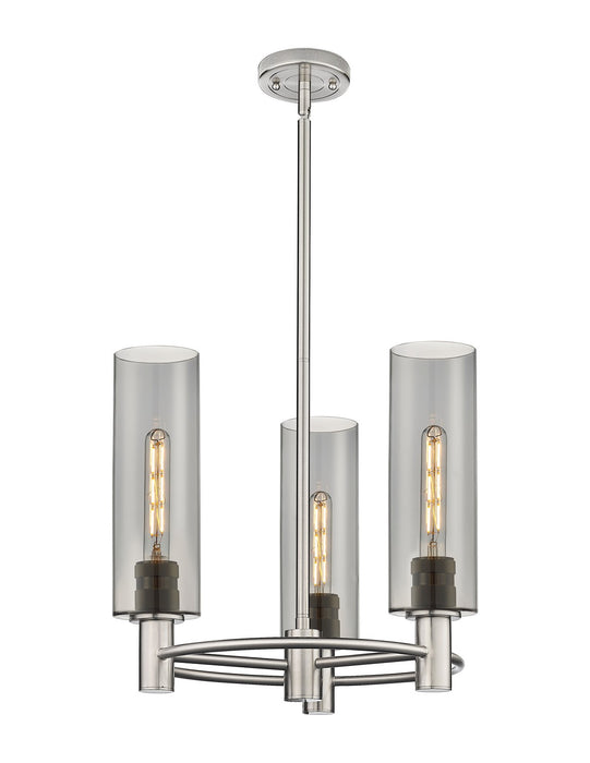 Innovations 434-3CR-SN-G434-12SM LED Pendant, Satin Nickel