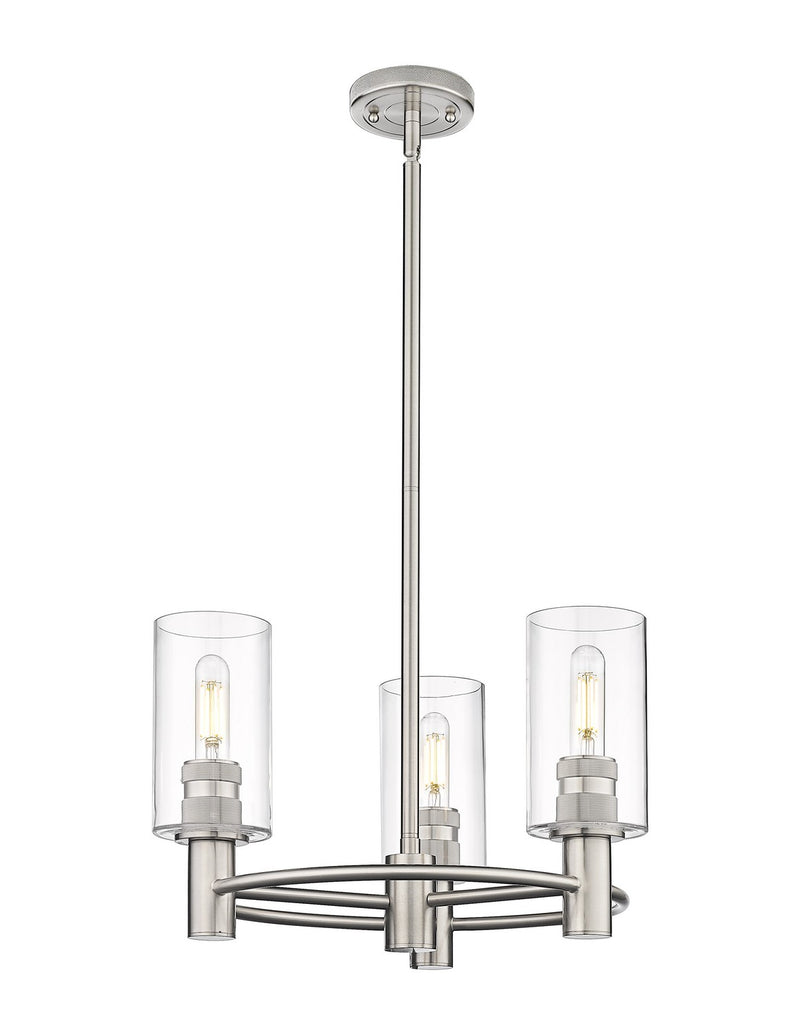 Innovations 434-3CR-SN-G434-7CL LED Pendant, Satin Nickel