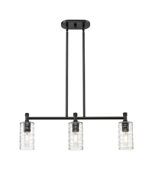Innovations 434-3I-BK-G434-7DE LED Island Pendant, Matte Black