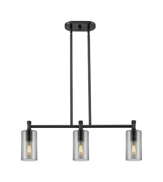 Innovations 434-3I-BK-G434-7SM LED Island Pendant, Matte Black