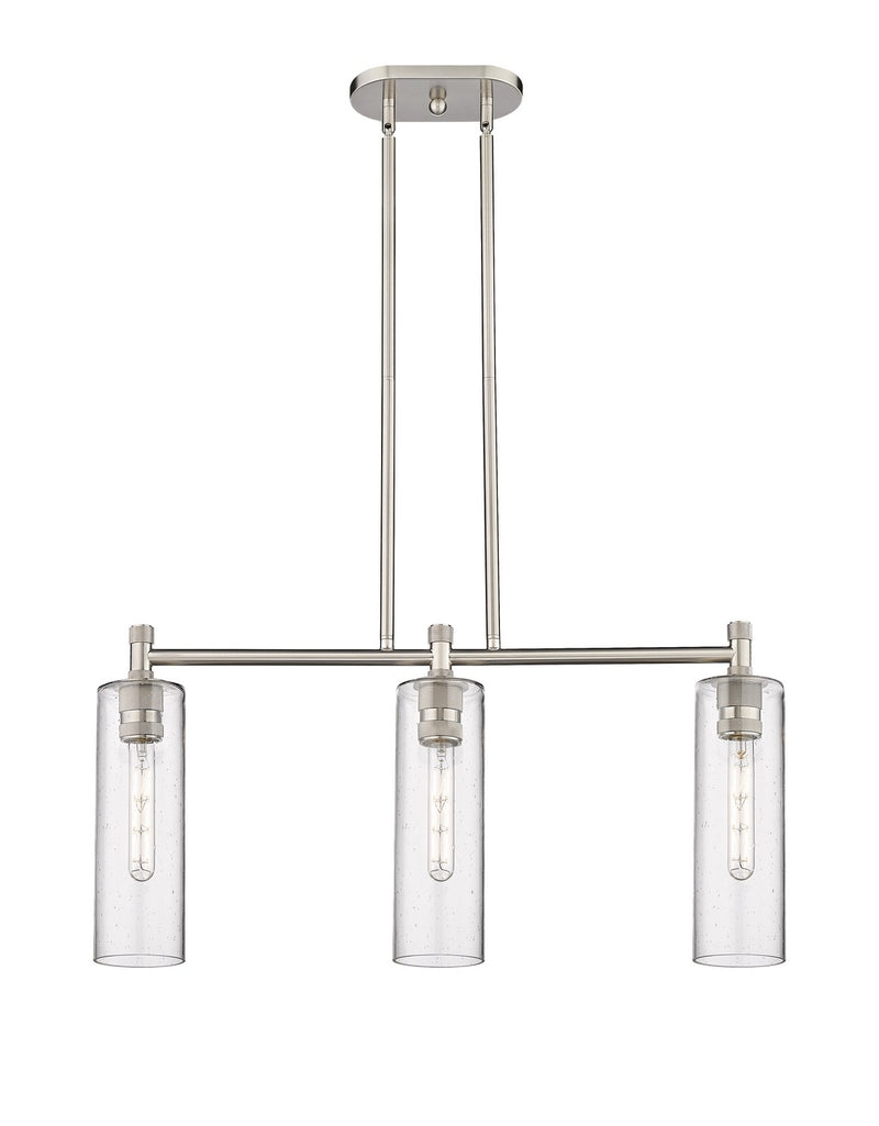 Innovations 434-3I-PN-G434-12SDY LED Island Pendant, Polished Nickel