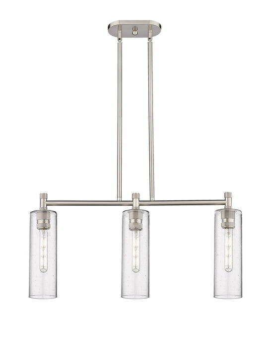 Innovations 434-3I-PN-G434-12SDY LED Island Pendant, Polished Nickel