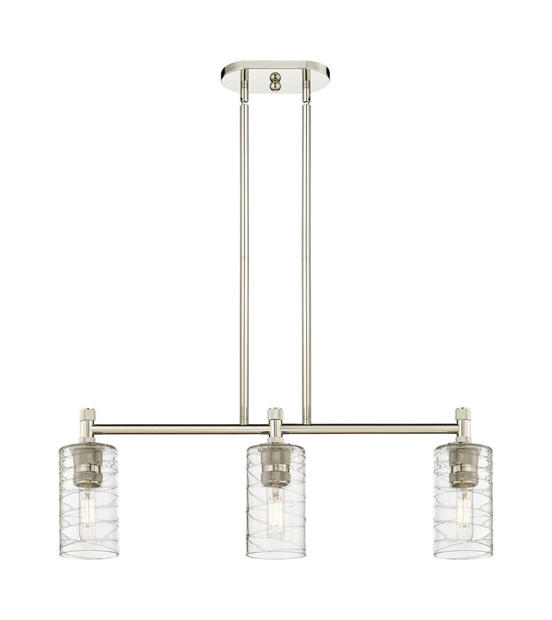 Innovations 434-3I-PN-G434-7DE LED Island Pendant, Polished Nickel