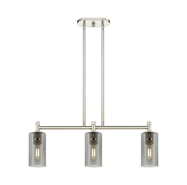 Innovations 434-3I-PN-G434-7SM LED Island Pendant, Polished Nickel