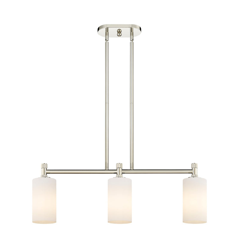 Innovations 434-3I-PN-G434-7WH LED Island Pendant, Polished Nickel
