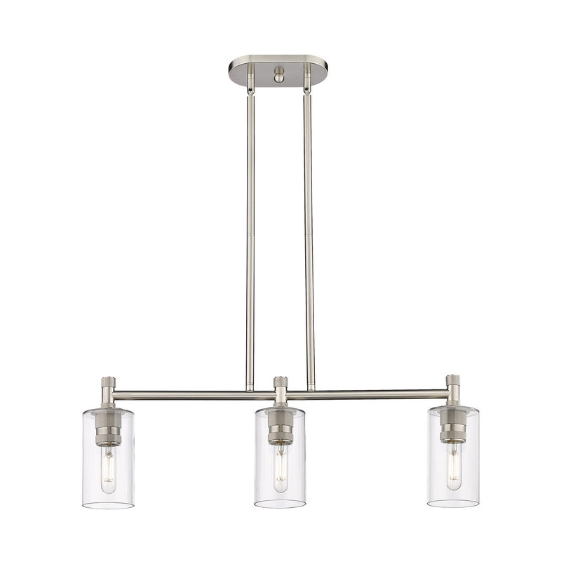 Innovations 434-3I-SN-G434-7CL LED Island Pendant, Satin Nickel