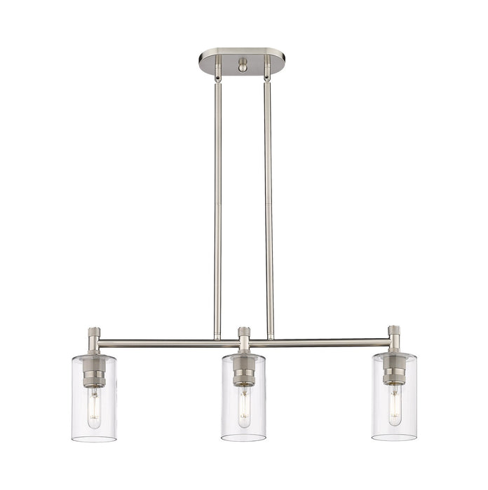 Innovations 434-3I-SN-G434-7CL LED Island Pendant, Satin Nickel