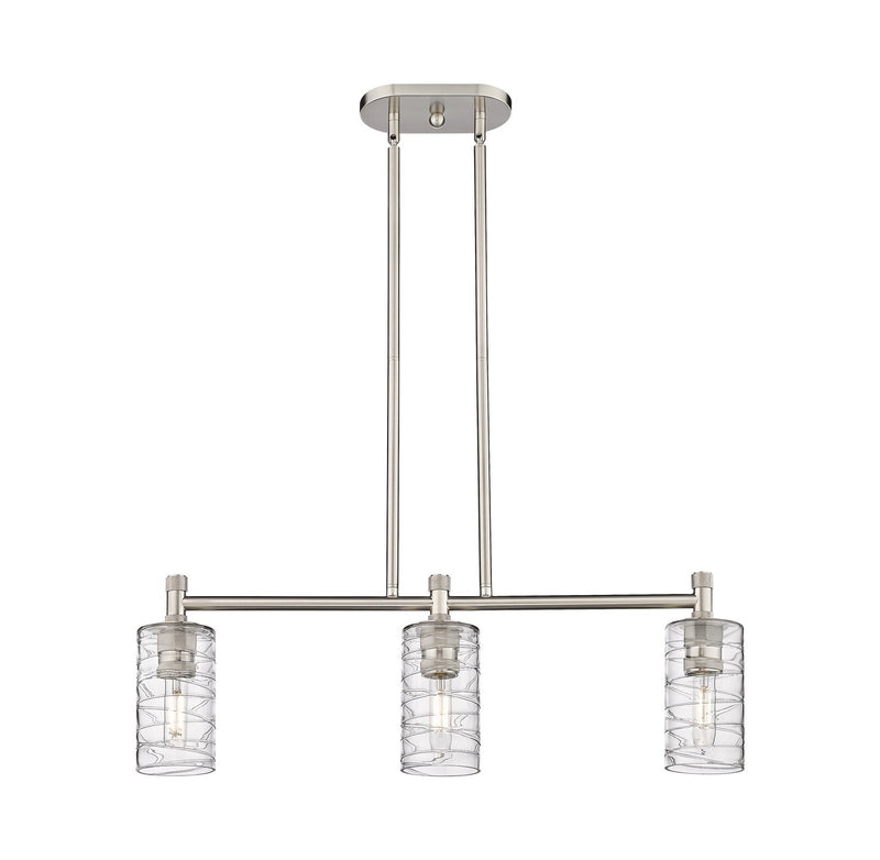 Innovations 434-3I-SN-G434-7DE LED Island Pendant, Satin Nickel