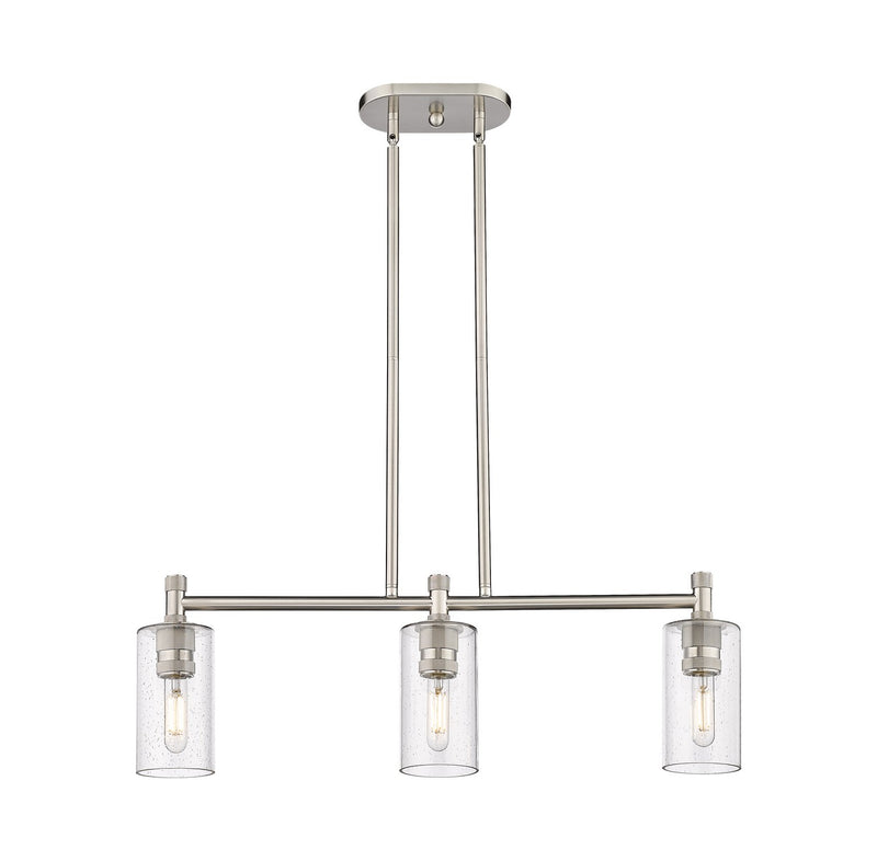 Innovations 434-3I-SN-G434-7SDY LED Island Pendant, Satin Nickel
