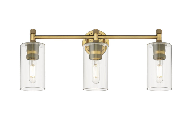 Innovations 434-3W-BB-G434-7CL LED Bath Vanity, Brushed Brass