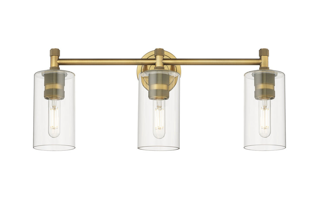 Innovations 434-3W-BB-G434-7CL LED Bath Vanity, Brushed Brass