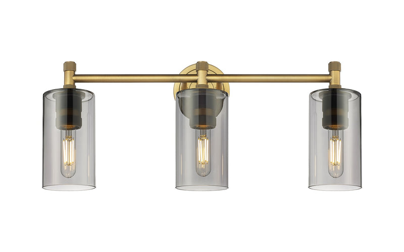 Innovations 434-3W-BB-G434-7SM LED Bath Vanity, Brushed Brass