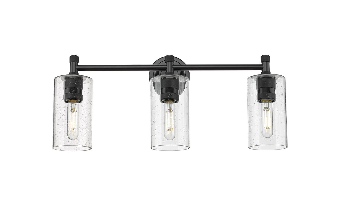 Innovations 434-3W-BK-G434-7SDY LED Bath Vanity, Matte Black