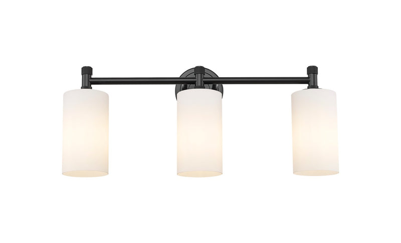 Innovations 434-3W-BK-G434-7WH LED Bath Vanity, Matte Black