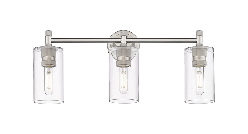Innovations 434-3W-SN-G434-7CL LED Bath Vanity, Satin Nickel
