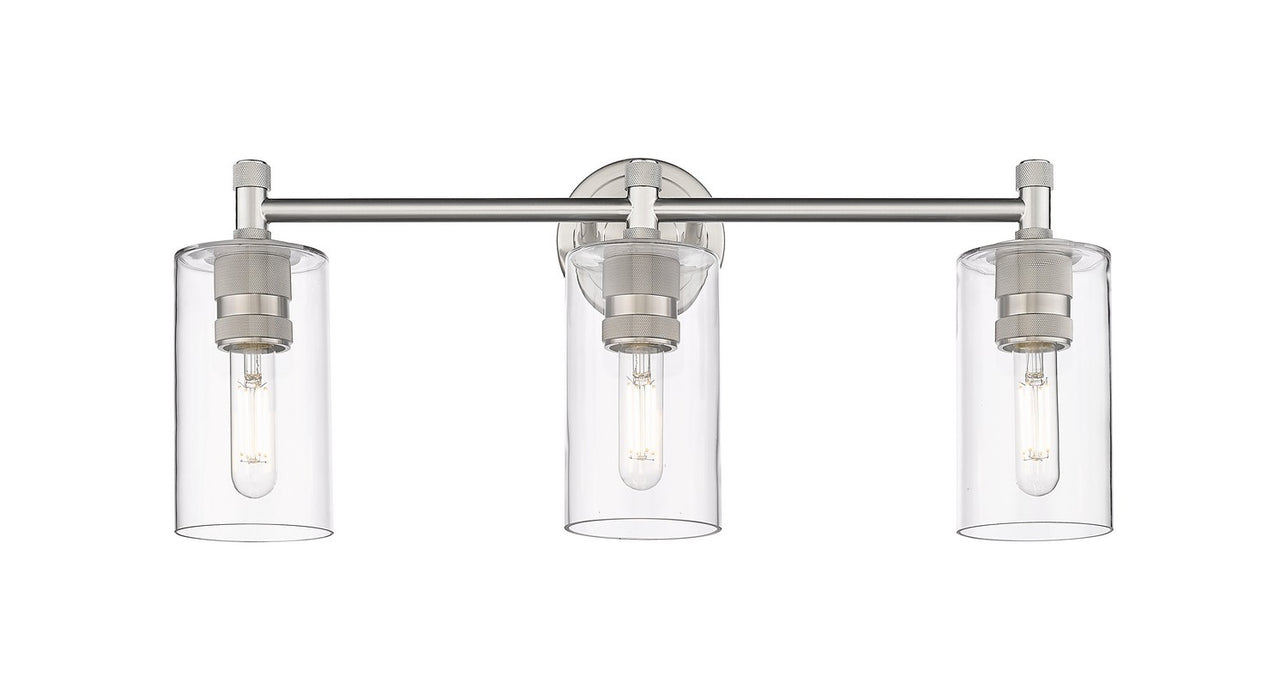 Innovations 434-3W-SN-G434-7CL LED Bath Vanity, Satin Nickel