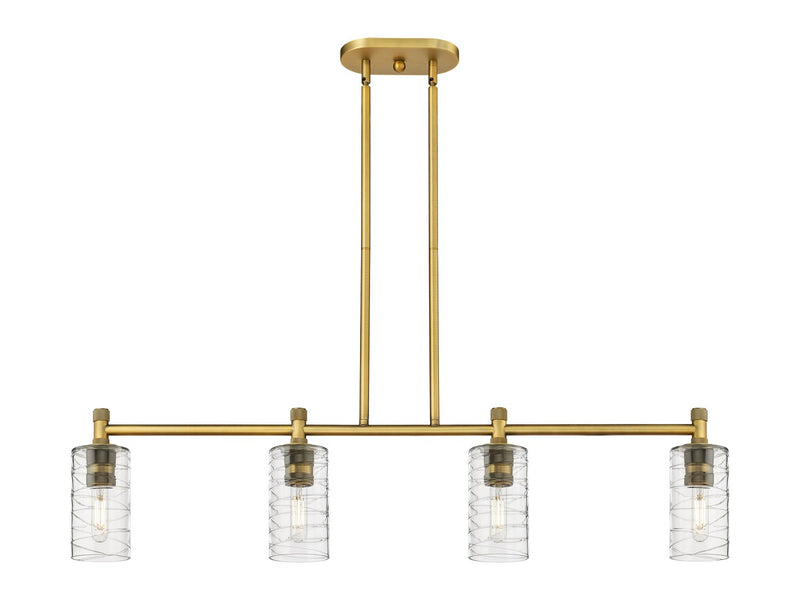 Innovations 434-4I-BB-G434-7DE LED Island Pendant, Brushed Brass