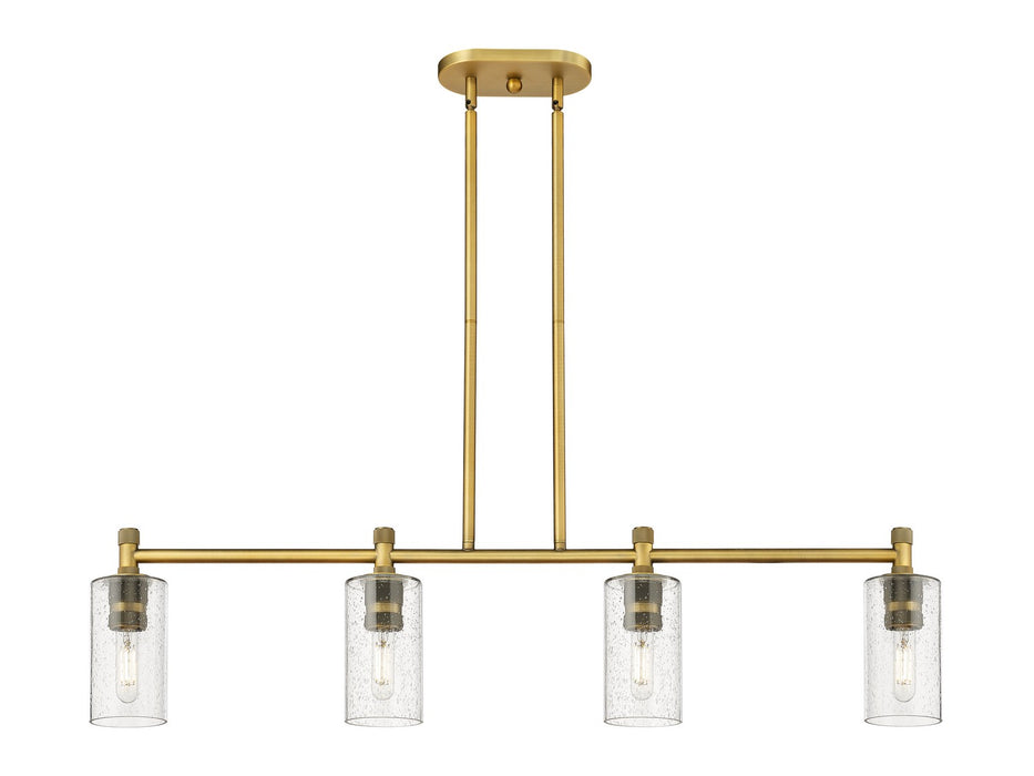 Innovations 434-4I-BB-G434-7SDY LED Island Pendant, Brushed Brass