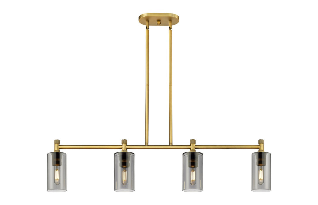 Innovations 434-4I-BB-G434-7SM LED Island Pendant, Brushed Brass