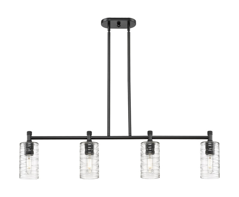 Innovations 434-4I-BK-G434-7DE LED Island Pendant, Matte Black