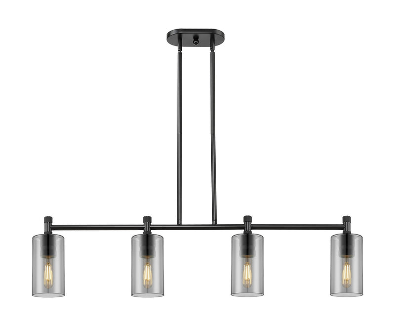 Innovations 434-4I-BK-G434-7SM LED Island Pendant, Matte Black