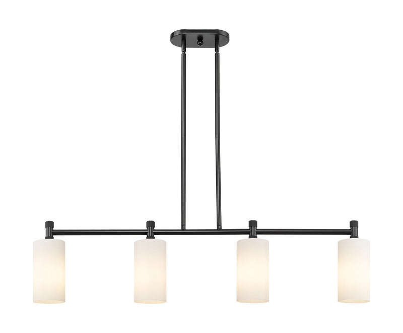 Innovations 434-4I-BK-G434-7WH LED Island Pendant, Matte Black