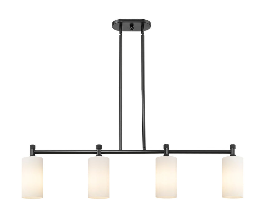 Innovations 434-4I-BK-G434-7WH LED Island Pendant, Matte Black